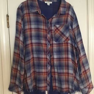 BeachLunchLounge Long Sleeved Button Down Shirt- XL